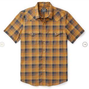 FILSON - Mens: Guide Shirt - Bronze/Navy